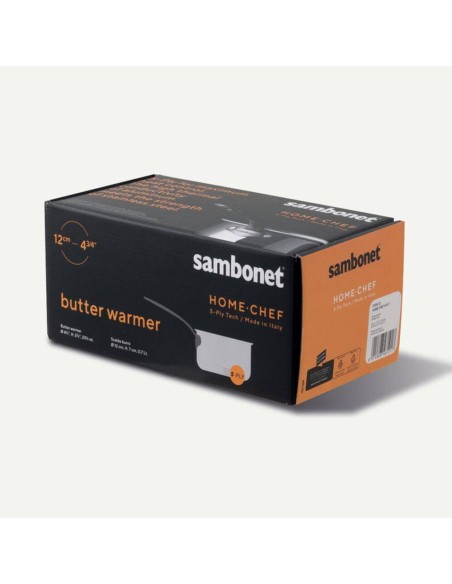 SAMBONET SCALDABURRO Ø 12 CM IN ACCIAIO - HOME CHEF