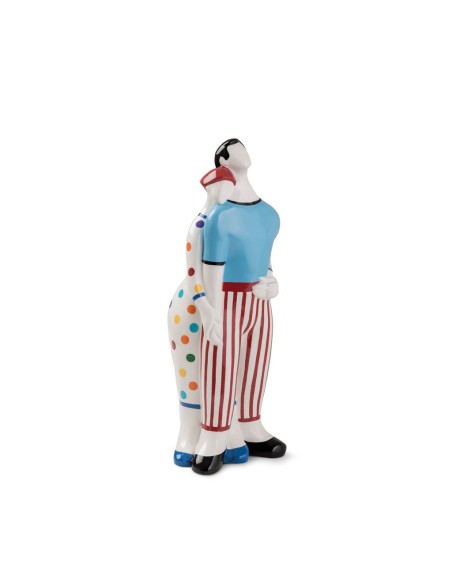 EGAN STATUINA ATTIMI 16 CM IN CERAMICA - ABBRACCI