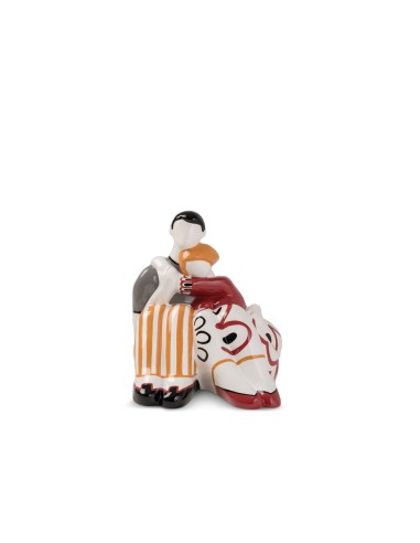 EGAN STATUINA VICINI 9 CM IN CERAMICA - ABBRACCI