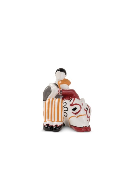 EGAN STATUINA VICINI 9 CM IN CERAMICA - ABBRACCI