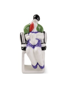 EGAN STATUINA NOI 36 CM IN CERAMICA - ABBRACCI