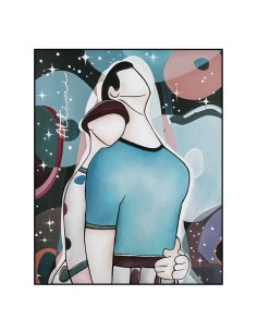 EGAN QUADRO SU TELA ATTIMI 50 X 60 CM - ABBRACCI