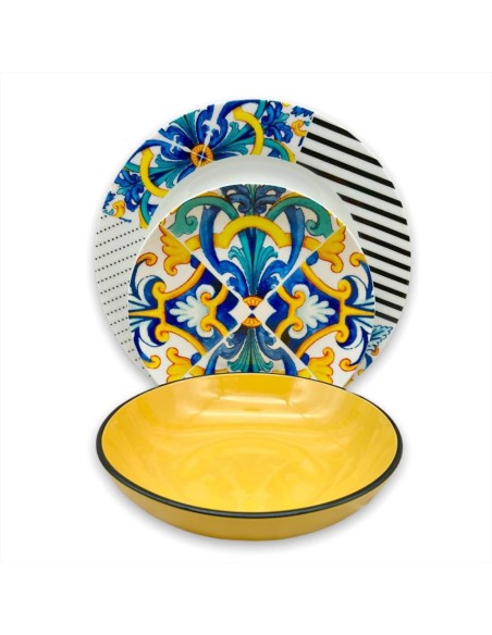 EVVIVA SERVIZIO PIATTI 18 PEZZI IN PORCELLANA - MILANO-BARI