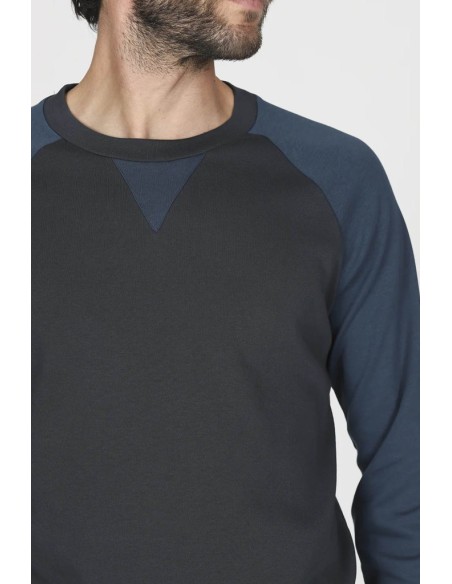 JULIPET PIGIAMA UOMO GIROCOLLO MANICA LUNGA E PANTALONE LUNGO INTERLOCK - NOTO