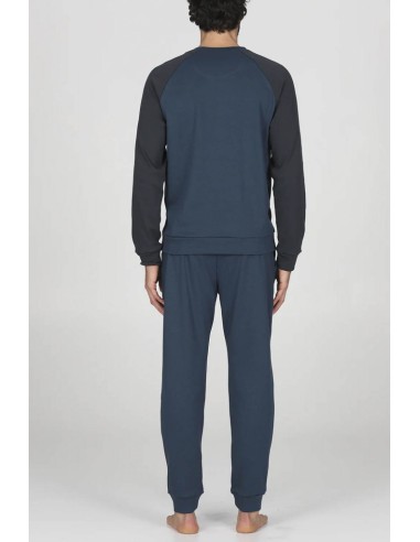 JULIPET PIGIAMA UOMO GIROCOLLO MANICA LUNGA E...