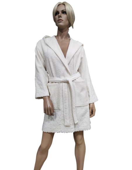 DAVID COMPLETO BAGNO 6 PEZZI IN SPUGNA 100% COTONE CON PIZZO - GINEVRA