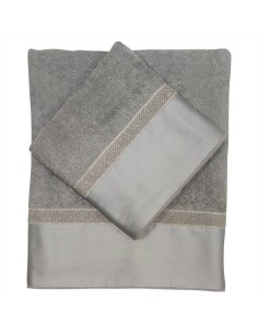 DAVID SET 2 ASCIUGAMANI VISO E OSPITE IN SPUGNA 100%...