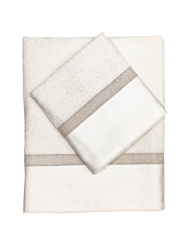 DAVID SET 2 ASCIUGAMANI VISO E OSPITE IN SPUGNA...