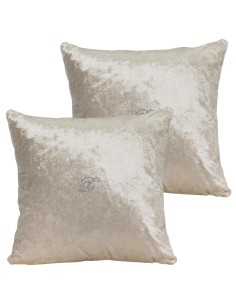 DAVID SET 2 CUSCINI ARREDO 40 X 40 CM IN VELLUTO -...