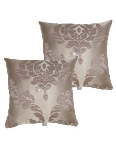 DAVID SET 2 CUSCINI ARREDO 42 X 42 CM IN TESSUTO JACQUARD