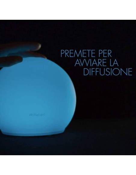 MILLEFIORI DIFFUSORE AD ULTRASONI SFERA IN VETRO - HYDRO