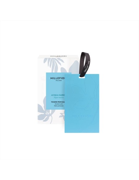 MILLEFIORI SET 3 TESSERE PROFUMATE PER INTERNI - ACQUA MARINA