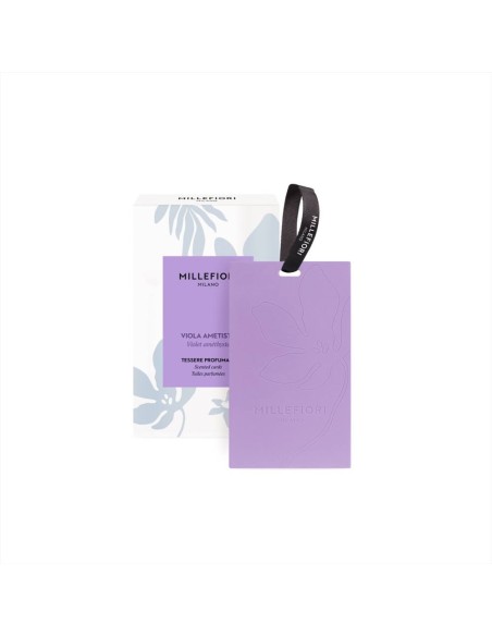 MILLEFIORI SET 3 TESSERE PROFUMATE PER INTERNI - VIOLA AMETISTA
