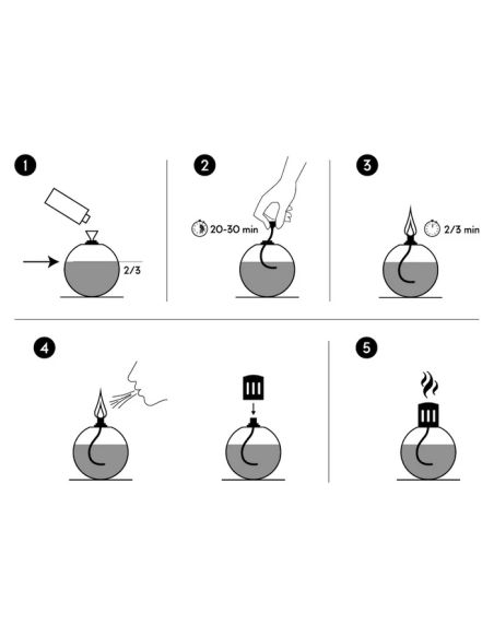 MILLEFIORI LAMAPADA CATALITICA IN VETRO 500 ML 