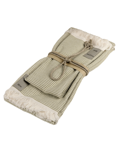 FAZZINI SET 2 ASCIUGAMANI VISO E OSPITE IN...