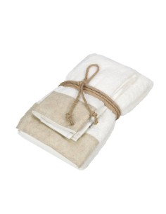 FAZZINI SET 2 ASCIUGAMANI VISO E OSPITE IN SPUGNA - GALUCHAT