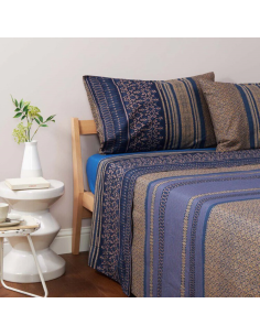 BASSETTI COMPLETO LENZUOLA COPRILETTO MATRIMONIALE 100%...