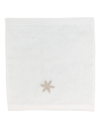 DEA SET 3 LAVETTE NATALIZIE 30 X 30 CM - CRISTALLI