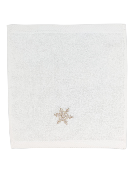 DEA SET 3 LAVETTE NATALIZIE 30 X 30 CM - CRISTALLI