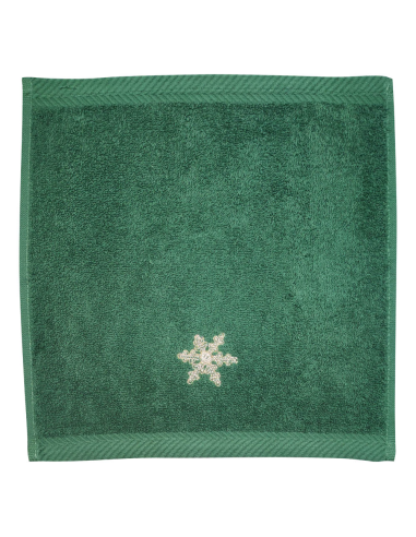 DEA SET 3 LAVETTE NATALIZIE 30 X 30 CM - CRISTALLI