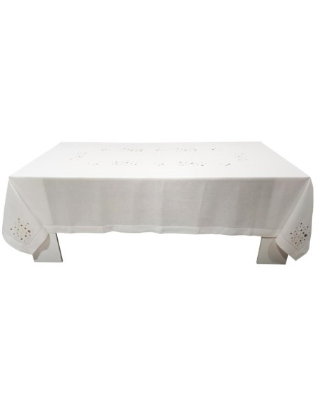 DEA TOVAGLIA 12 POSTI TAVOLA IN LINO CON TOVAGLIOLI - CARIOCA