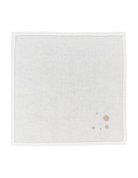 DEA TOVAGLIA 12 POSTI TAVOLA IN LINO CON TOVAGLIOLI - CARIOCA