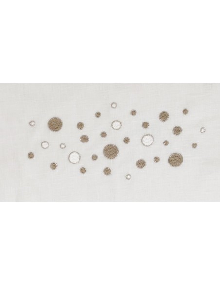 DEA TOVAGLIA 12 POSTI TAVOLA IN LINO CON TOVAGLIOLI - CARIOCA