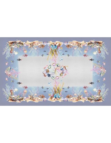 DIGITAL LAB TOVAGLIA IN PANAMA DI COTONE - CORALLO