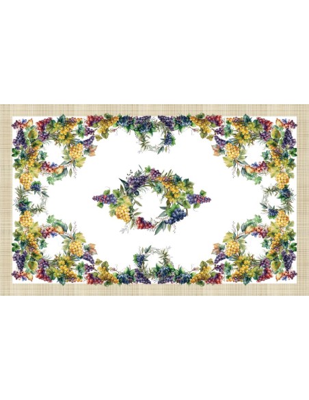 DIGITAL LAB TOVAGLIA IN PANAMA DI COTONE - FESTA DELL' UVA