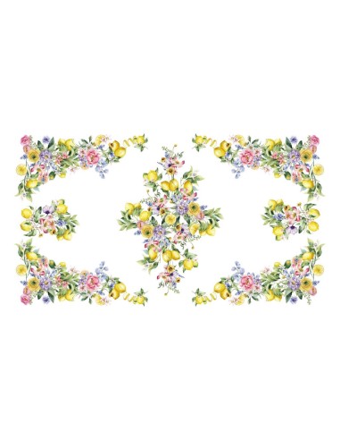 DIGITAL LAB TOVAGLIA IN PANAMA DI COTONE - LEMON