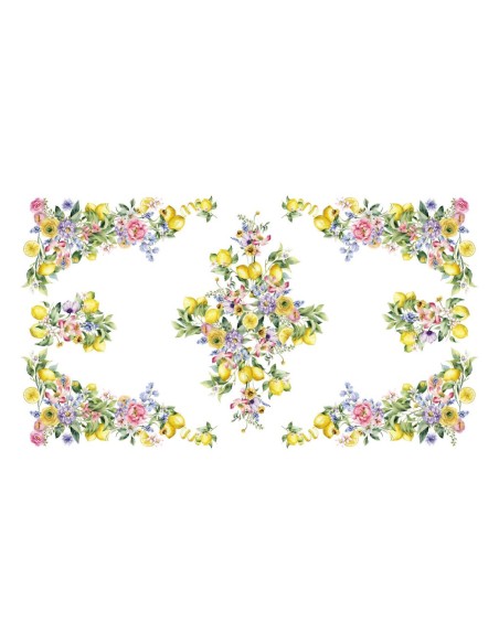 DIGITAL LAB TOVAGLIA IN PANAMA DI COTONE - LEMON