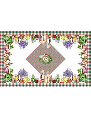 DIGITAL LAB TOVAGLIA IN PANAMA DI COTONE - SPEZIE