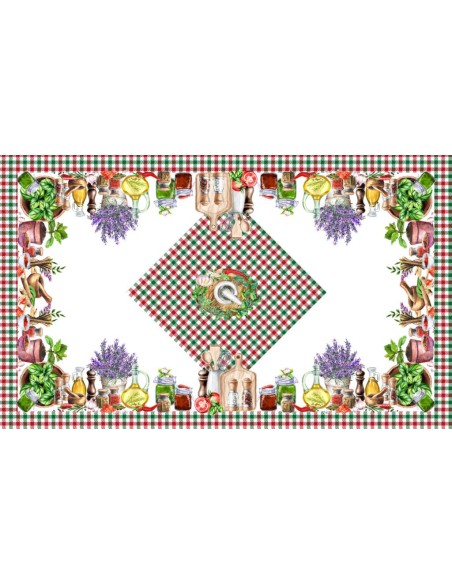 DIGITAL LAB TOVAGLIA IN PANAMA DI COTONE - SPEZIE