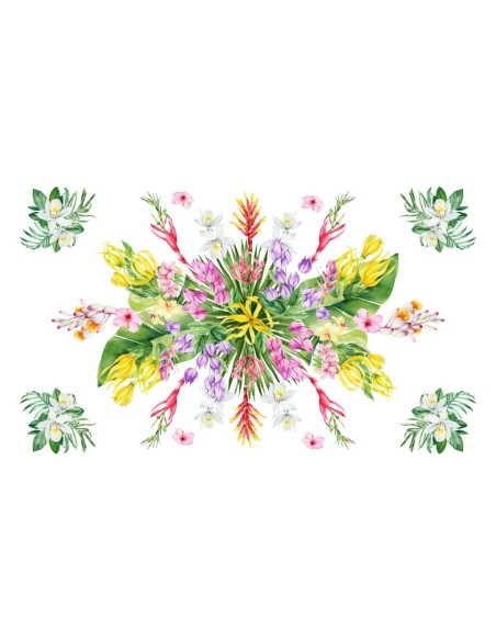 DIGITAL LAB TOVAGLIA IN PANAMA DI COTONE - TROPICAL