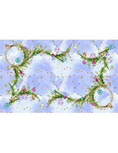 DIGITAL LAB TOVAGLIA NATALIZIA IN PANAMA DI COTONE - DECORI 2