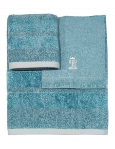 PHP SET 1 ASCIUGAMANO VISO E 2 ASCIUGAMANI OSPITE IN PURO...