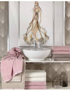 BLUMARINE SET 2 ASCIUGAMANI VISO E OSPITE IN SPUGNA - SAMIRA