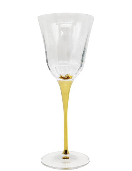 FEELING SERVIZIO CALICI 17 PEZZI IN VETRO - JULIA OTTICO ORO