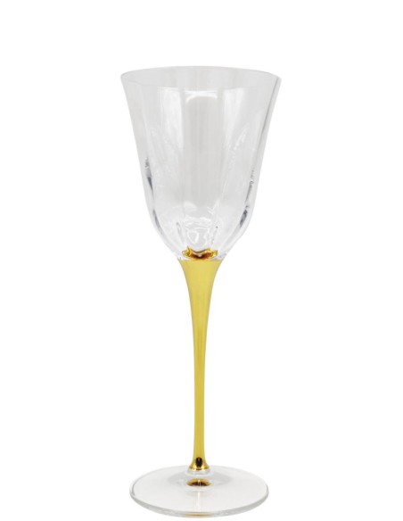 FEELING SERVIZIO CALICI 18 PEZZI IN VETRO - JULIA OTTICO ORO