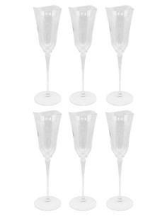 FEELING SET 6 CALICI FLUTE 18 CL IN VETRO - PANTELLERIA