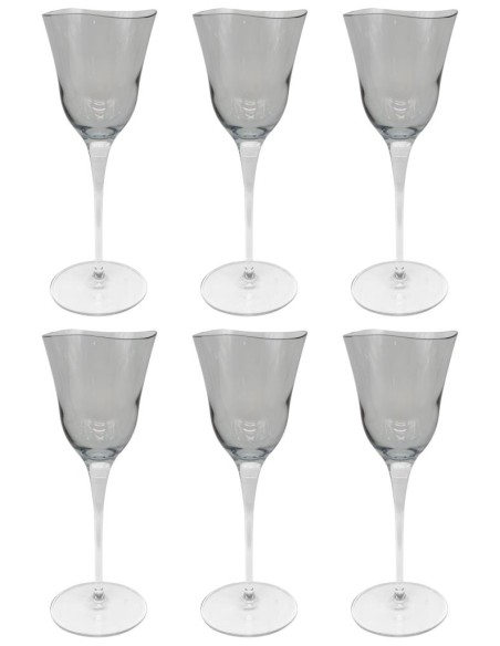 FEELING SET 6 CALICI VINO 25 CL IN VETRO - PANTELLERIA