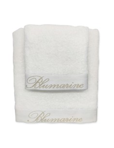 BLUMARINE SET 2 ASCIUGAMANI VISO E OSPITE IN SPUGNA - SPA 2