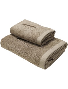 BIANCOPERLA SET 2 ASCIUGAMANI VISO E OSPITE CON INIZIALE... 2