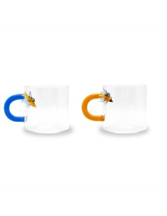 WD LIFESTYLE SET 2 TAZZINE CAFFE CON MANICO E DECORO...