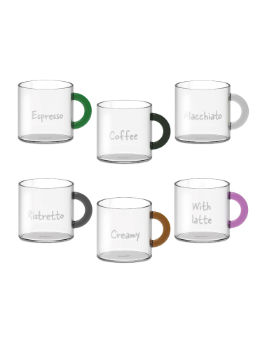 WD LIFESTYLE SET 6 TAZZINE CAFFÈ 100 ML CON...