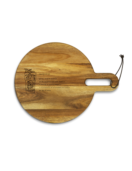 WD LIFESTYLE TAGLIERE IN ACACIA 31 X 24 CM - MOJITO