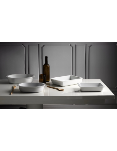 WEISSESTAL PIROFILA RETTANGOLARE IN PORCELLANA