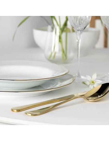 WEISSESTAL SERVIZIO PIATTI 18 PEZZI IN PORCELLANA - ELGA