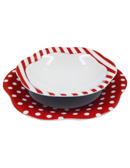 WEISSESTAL SERVIZIO PIATTI 24 PEZZI IN PORCELLANA - WARY