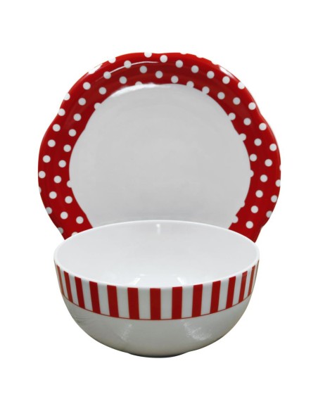 WEISSESTAL SERVIZIO PIATTI 24 PEZZI IN PORCELLANA - WARY